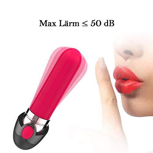 DMLQ Masajeador Portátil Mujer,Vībrādôręs Sęxụạlęs para Mujer Masajeador Recargable USB Portátil A Prueba,10 Modos De Vibración Juguete con Forma De Pintalabios