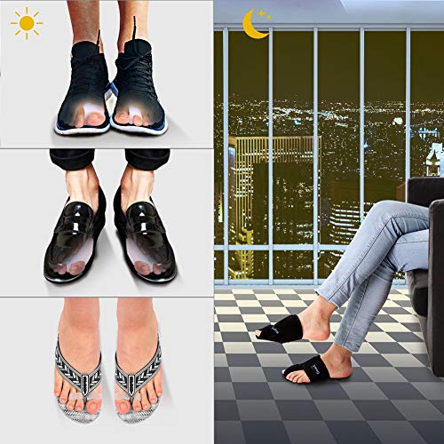 Doact Hallux Valgus Férulas, Puntera para Día y Noche en Juanete, Juanete Corrector Kit para Pérdida de Peso en la Noche Más 6pcs Gel de Alivio del Dolor para día suave para Hombres y Mujeres (L)