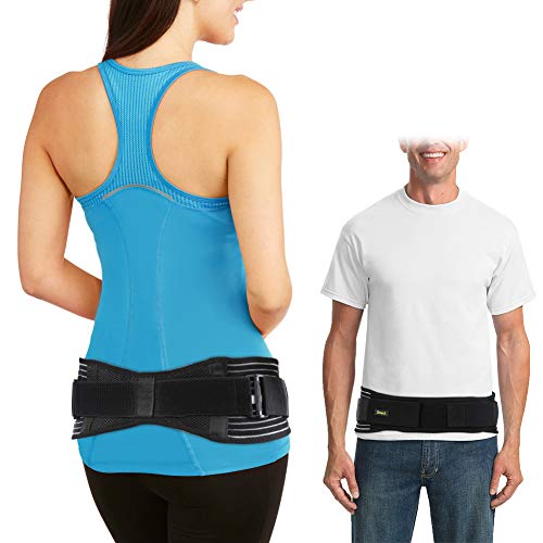 Doact Sacroiliac SI Belt, Ajustable Cinturón Sacroilíaca para Alivio del Dolor de Articulación SI, Paréntesis de SI para Espalda Baja y Dolor de Ciática Adecuado para Mujeres y Hombres (S/M)