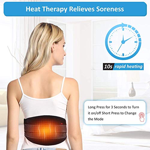 DOACT Térmica de Cinturón con Espalda Terapia de Calefacción Eléctrico, Cojín para Artritis en la Zona de la Espalda, Abdominal, Dolor, de la Terapia de Calor Wrap, para Hombres y Mujeres