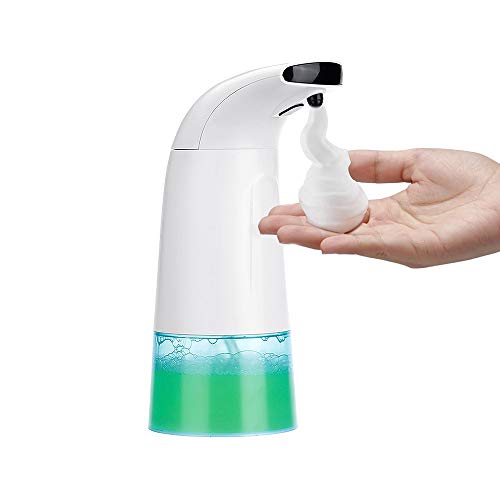 Dobee Dispensador de jabón automático, Espuma Dispensador Sensor de jabón Espuma sin Contacto Dispensador de Manos Dispensadores de 250 ml para baño, Cocina y baño