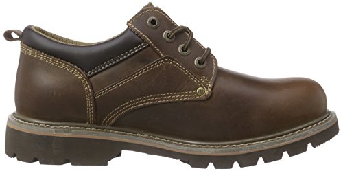 Dockers 23DA005 - Zapatos de cordones de cuero para hombre, color marrón (desert 460), talla 42