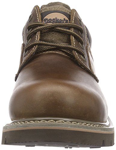Dockers 23DA005 - Zapatos de cordones de cuero para hombre, color marrón (desert 460), talla 43