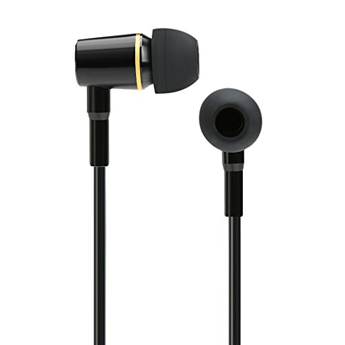 docooler FC12 Estéreo de Música Auriculares de Tubos de Aire de 3,5 mm Anti Radiación de Auriculares Auriculares In-Ear con Micrófono Negro para Smart Phones de Sobremesa Portátil Tablet PC