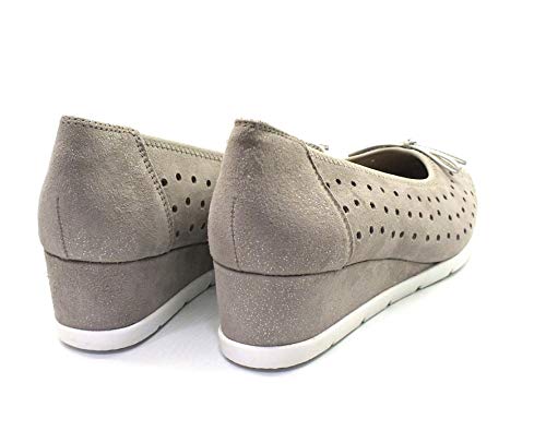 Doctor Cutillas Manoletina cuña 68220 Ante Plomo (37)