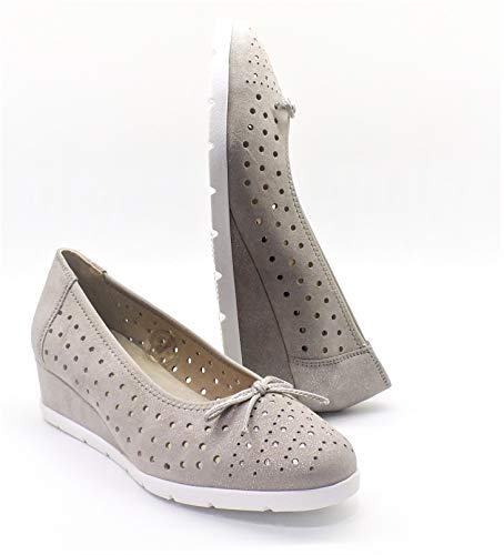 Doctor Cutillas Manoletina cuña 68220 Ante Plomo (39)