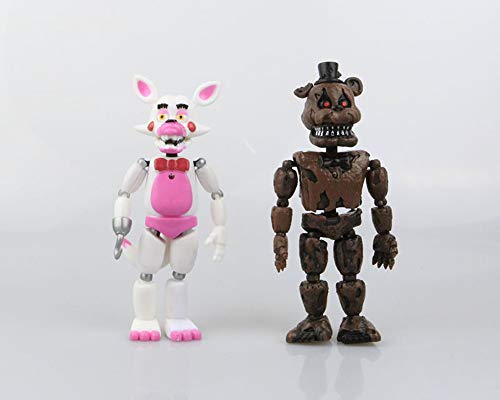 Dondonmin Five Nights at Freddy'S Muñeca de Juguete Juguetes Figuras de acción Populares Set Figuras de acción Cube Vogue Juguetes Figuras (Color : A1, Size : 17cm)