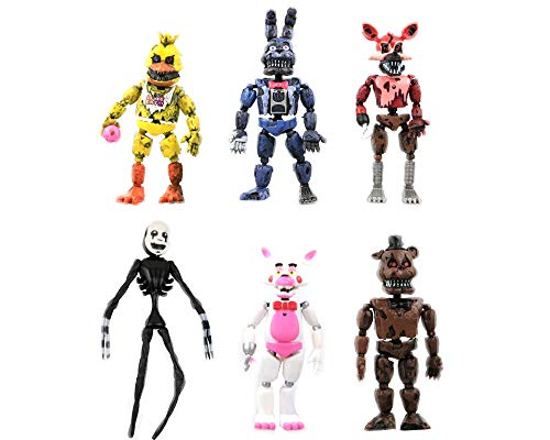 Dondonmin Five Nights at Freddy'S Muñeca de Juguete Juguetes Figuras de acción Populares Set Figuras de acción Cube Vogue Juguetes Figuras (Color : A1, Size : 17cm)