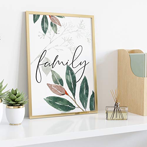 DONLETRA® Set de 3 Láminas Decorativas Nórdicas de LOVE/FAMILY/HOME para Enmarcar - A3 A4 - Decoración de Pared - Cuadros Modernos en Lienzo sin Marco, LSM-SET3-005 (A3)