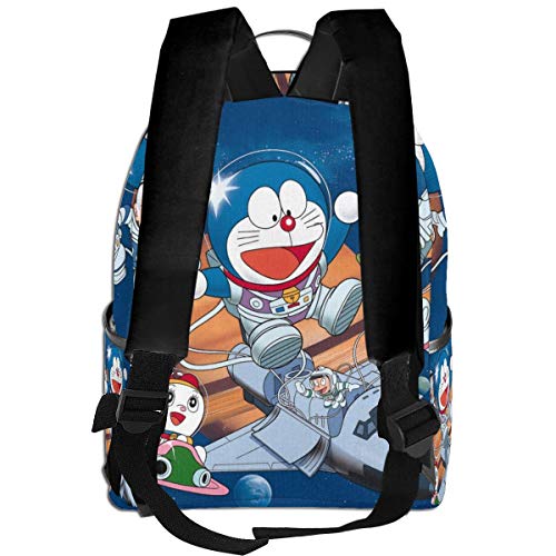 Doraemon - Mochila para estudiantes, unisex, diseño de dibujos animados, 14,5 x 30,5 x 12,7 cm