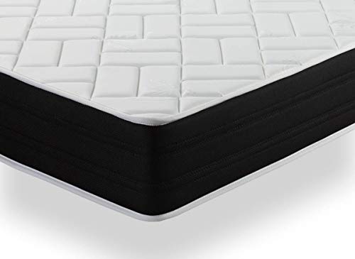 DORMIDEO - Colchón Viscoelástico Elixir - Reversible (Invierno/Verano), Antibacterias, 140x190cm