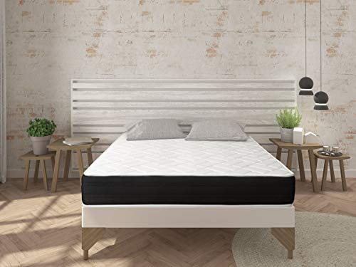 DORMIDEO - Colchón Viscoelástico Elixir - Reversible (Invierno/Verano), Antibacterias, 140x200cm
