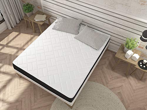 DORMIDEO - Colchón Viscoelástico Elixir - Reversible (Invierno/Verano), Antibacterias, 80x180cm