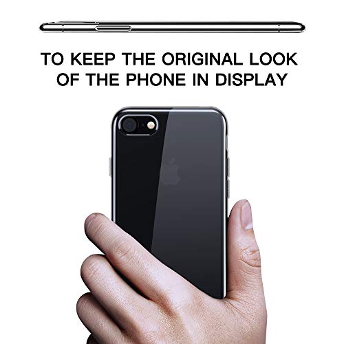 DOSMUNG Funda para iPhone SE 2020 iPhone 7/8, Ultra Fina Suave TPU Carcasa, Anti- Choques, Anti- Arañazos, Protección a Bordes y Cámara, Carcasa para iPhone 7/8/SE 2020