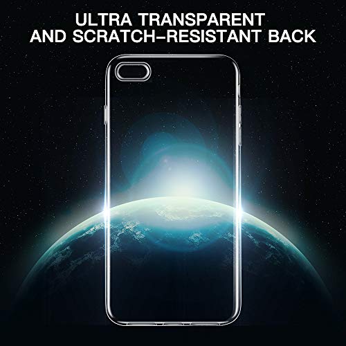 DOSMUNG Funda para iPhone SE 2020 iPhone 7/8, Ultra Fina Suave TPU Carcasa, Anti- Choques, Anti- Arañazos, Protección a Bordes y Cámara, Carcasa para iPhone 7/8/SE 2020