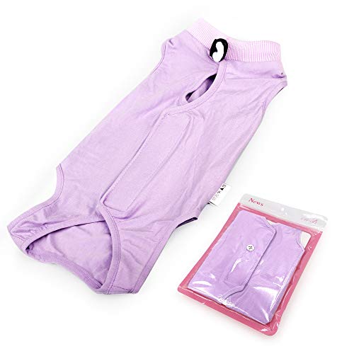 Dotoner Gatos Traje de recuperación Profesional para heridas Abdominales o Enfermedades de la Piel Alternativo para Gatos y Perros después de la cirugía Ropa para el hogar(Morado,m)