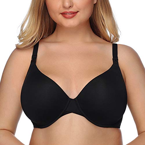 DotVol - Sujetador Premamá para Mujer Enfermería de la Maternidad de Lactancia Copa Completa Copa con Anillo Acero y Correa Desmontable