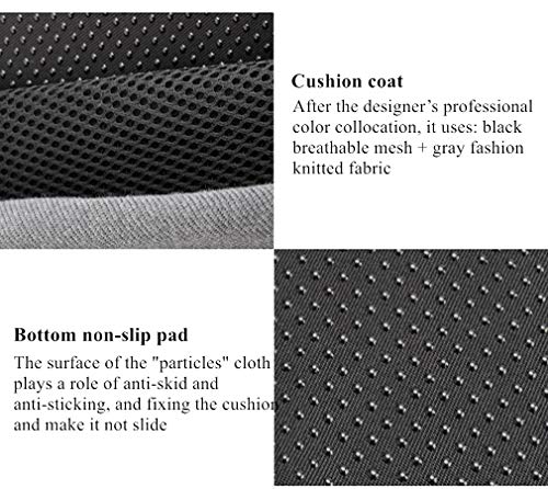 Dpower Cojin Coxis de Espuma Memoria Portátil，Cojines Silla Ergonómico，Funda Lavable, Cojines antiescaras para sillas de Oficina, Coche, Sillas Gaming