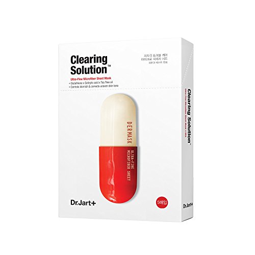 Dr. Jart Dermask Micro Jet Clearing Solution Hoja de mascarilla, 5 unidades