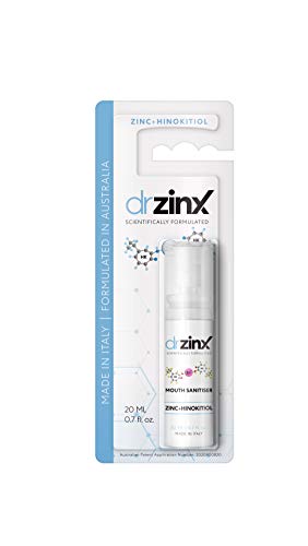 Dr ZinX Desinfectante Bucal Zinc + Hinokitiol Spray de protección bucal oral fresco - formulación pendiente de patente - protección duradera