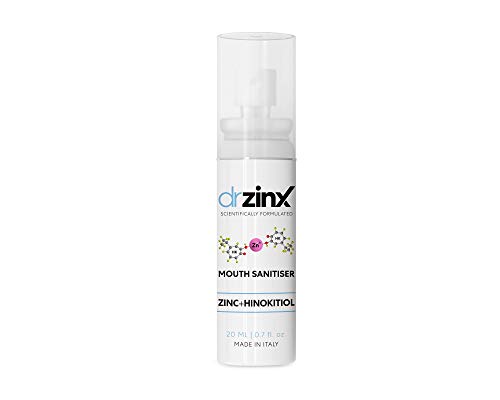 Dr ZinX Desinfectante Bucal Zinc + Hinokitiol Spray de protección bucal oral fresco - formulación pendiente de patente - protección duradera