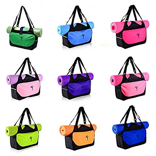 Drawihi 1PCS Yoga Bolsa Complejo Extra Grande de Yoga y Gimnasia (Rosa roja)