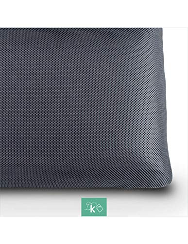 Dreaming Kamahaus Almohada viscoelástica Carbono Activo 135cm | Núcleo indeformable | Hilo de Plata | Microperforada | Antiestrés | Funda con 2 Caras Invierno/Verano |