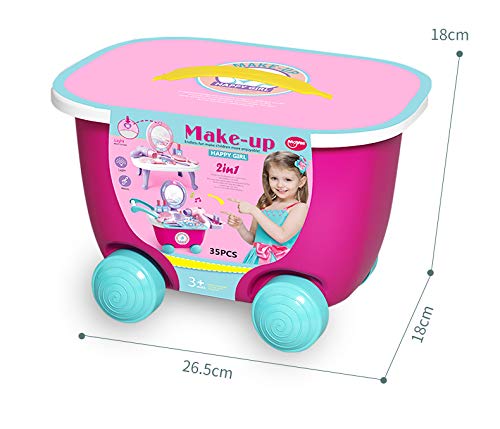 Dreamon Caja de Maquillaje y joyería Pretender Juguete Juego de Roles Juego Educativo y Regalos para niños más de 3 4 5 6 años