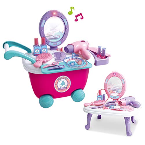 Dreamon Caja de Maquillaje y joyería Pretender Juguete Juego de Roles Juego Educativo y Regalos para niños más de 3 4 5 6 años