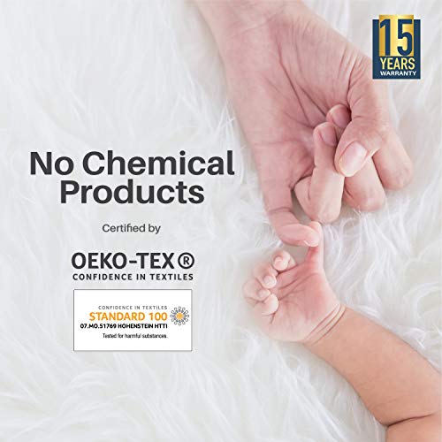 Dreamzie - Protector de Colchón Cuna 70 x 140 cm Impermeable - Tela 100% Algodón Oeko Tex - Cubre Colchón Hipoalergénico, Anti-Bacteriano, Anti-Acaros - Elásticos de hasta 19cm - Made in EU