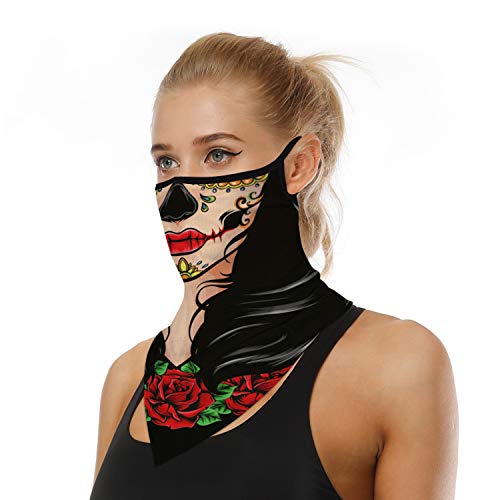 DRESHOW Braga de Cuello Moto Unise Cara Bandana Bufanda Verano Resistente al Viento UV Protección Contra el Polvo cara Cubierta Pasamontañas Ciclismo Correr Aire Libre para Hombre Mujer