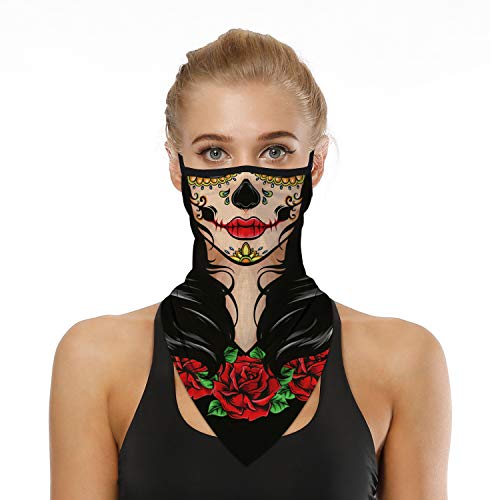 DRESHOW Braga de Cuello Moto Unise Cara Bandana Bufanda Verano Resistente al Viento UV Protección Contra el Polvo cara Cubierta Pasamontañas Ciclismo Correr Aire Libre para Hombre Mujer