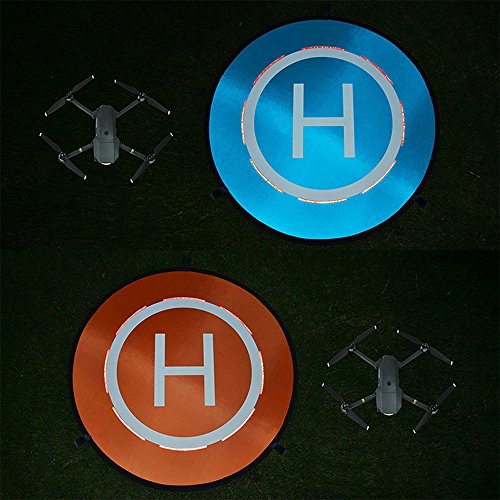 Drone Landing Pad, Pista de aterrizaje de drones, 22"/55cm Impermeable Helicoptero Plegable Portátil Landig Mat para DJI Mavic Pro Phantom 2/3/4/Pro, Helicóptero RC, Mavic Pro, Chispa, Inspire drone