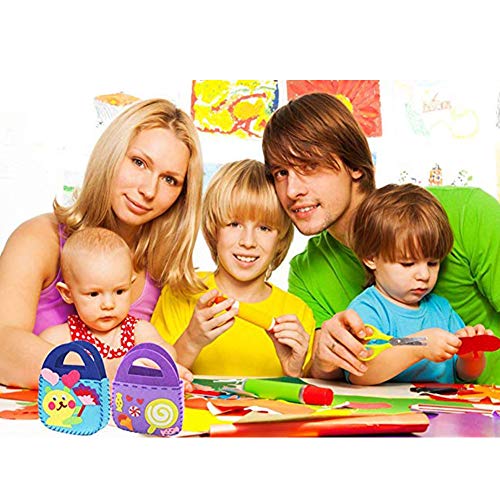 Dsaren Paquete de 6 Kits de Costura para Niños Actividades Creativas Bricolaje Bolsa de Manualidades, 6 Patrones