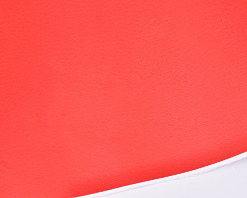 DSstyles 100 x 30 cm Textura de Cuero de Grano Fino Envoltura de Vinilo Etiqueta Engomada Del Coche Película de Rollo De Envoltura Autoadhesiva piel - Rojo