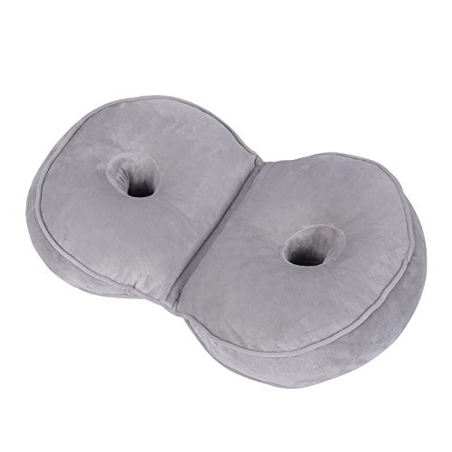 Dual Comfort Cojín Ascensor Caderas hacia Arriba Cojines de los Asientos, Doble colchón Plegable para el Alivio de la presión, se Ajusta en el Asiento del Coche, casa,9