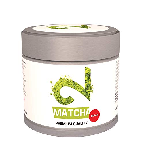 DUAL Matcha Tea Japan | Grado culinario | Té Matcha 100% Natural Bio y Orgánico|La Mejor Selección de Tencha|Molido en Molinos de Piedra de Granito|DE-ÖKO-022|Sin aditivos|30g|Hecho en Kioto Japón