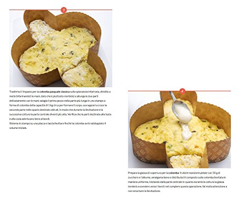 Ducomi Molde para Colomba Pasquale - Formas para Dulces de Pascua en Papel - Moldes Resistentes en Varios Tamaños - Idea de Regalo - Made in Italy (1000 gr, 8 Pcs)