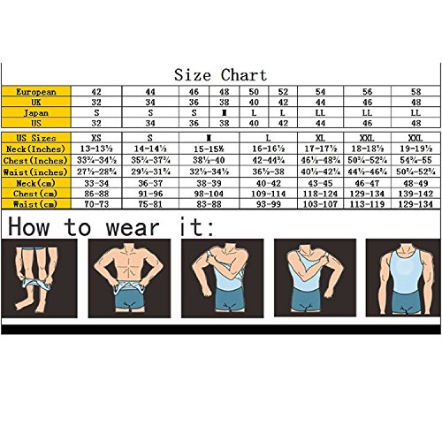 Ducomi ZEROBODYS Incredible Series - Camiseta Moldeadora Reductora de Efecto Adelgazante para Hombre - Hace la Zona Abdominal más Fina y Tónica (Blanco, XL)