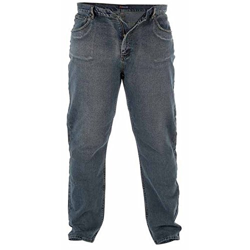 Duke - Pantalón cómodo Modelo Rockford Tallas Grandes para Hombre (127 cm Largo) (Denim Usado)