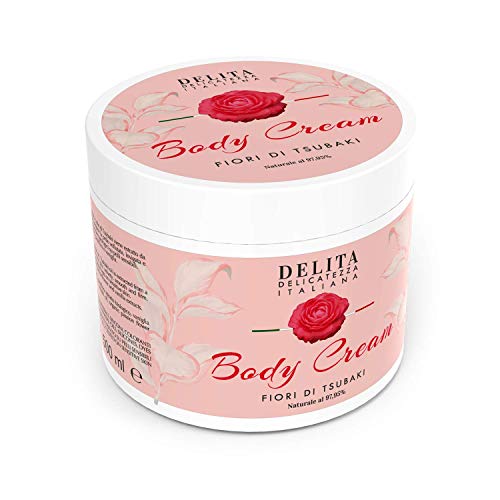 Dulàc - Body Cream - Crema corporal hidratante con flores de Tsubaki - 500 ml - Hidrata, reafirma y alisa tu piel - 97,95% natural - DELITA