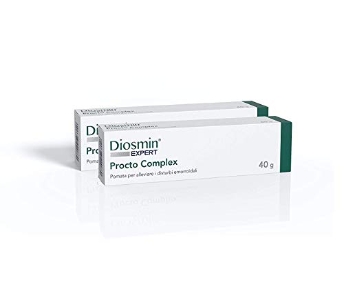 Dulàc - Diosmin Expert - Procto Complex - Crema para el tratamiento de hemorroides con Diosmin, Escin, Gotu kola, Hypericum, Castaño de Indias y Manteca de Karité - SIN CORTISONA (2 x 40 g)