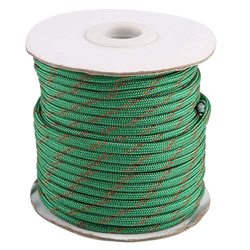 Duokon Cuerda de Nylon Truco Multifuncional de 20 m, Cuerda de Nylon Impermeable a Prueba de Viento Cuerda para tendedero para Carpa jardín Acampar al Aire Libre (Verde)