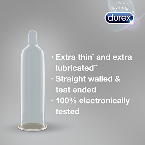 DUREX Invisible Extra Lubricado 12 Preservativos (versión inglesa)