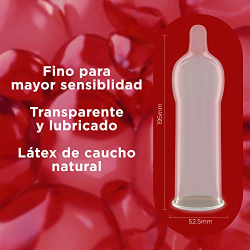 Durex Preservativos Sensitivo Suave para Mayor Sensación Talla Pequeña - 10 condones