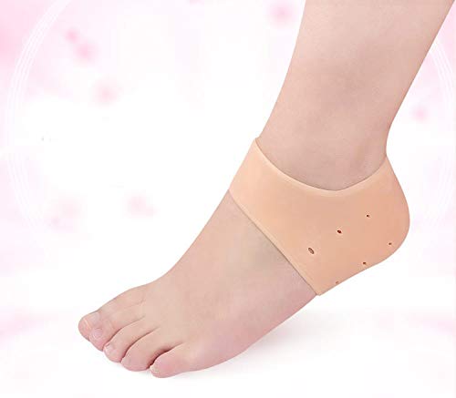 Dusenly - 3 pares de almohadillas de gel para talón para aliviar el dolor de fascitis plantar, tendinitis, espolones óseos