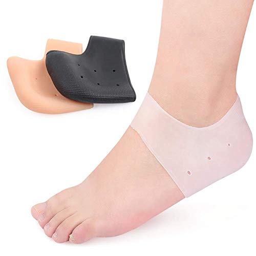 Dusenly - 3 pares de almohadillas de gel para talón para aliviar el dolor de fascitis plantar, tendinitis, espolones óseos