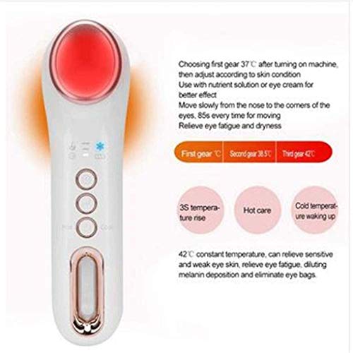 DXDUI Massager del Ojo eléctrico, Masaje Facial portátil de Mano para Mejorar círculo Oscuro Bolsa de cosméticos Ojo Arrugas