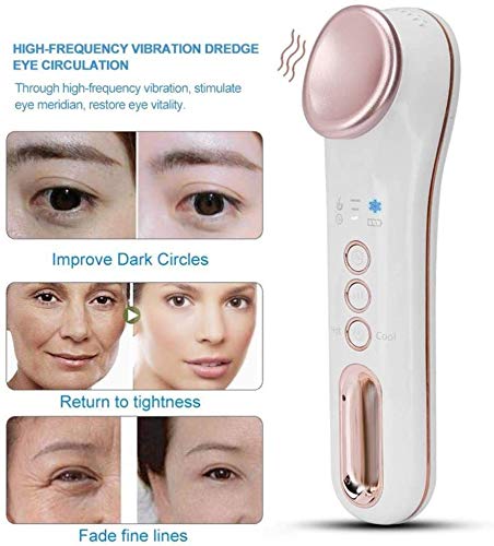 DXDUI Massager del Ojo eléctrico, Masaje Facial portátil de Mano para Mejorar círculo Oscuro Bolsa de cosméticos Ojo Arrugas