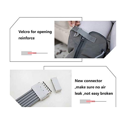 DXFK.AM Compresion de Aire Portátil Masajeador de Pies y Piernas Drenaje linfático Máquina Presión del Aire Masajeador para Relajarse Perder Peso,4cavity,220V